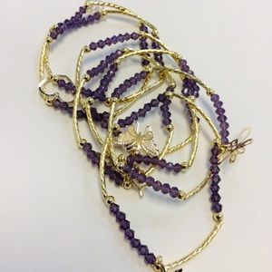 14 karat gold laminated bracelets weekly purple